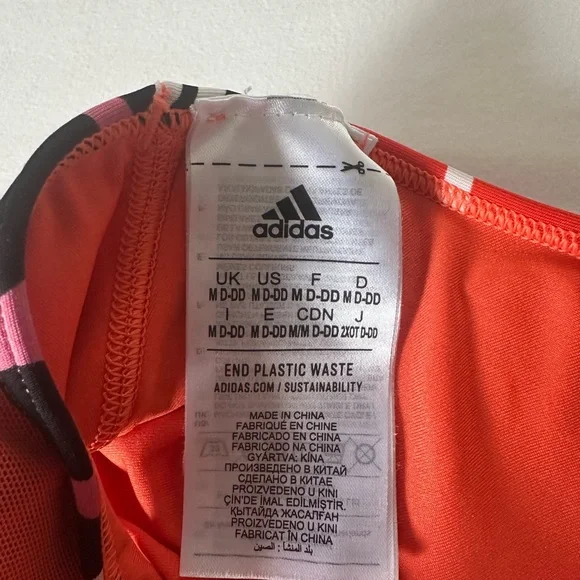 Adidas Women's Vibrant Patterned Sports Bra - Picture 9 of 10